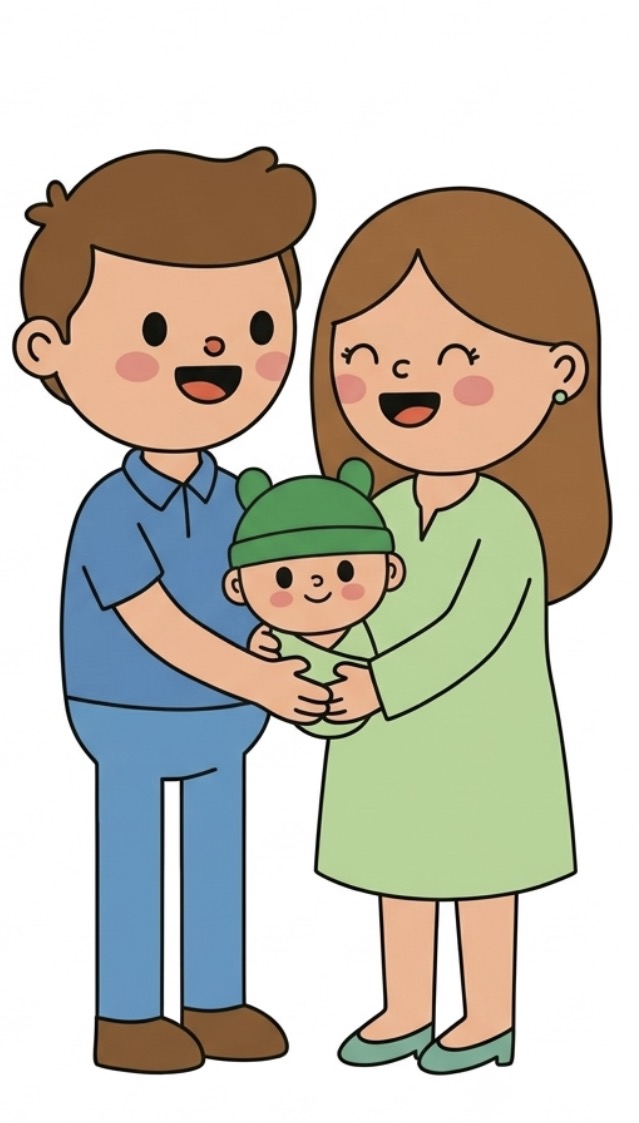 Familia con bebé